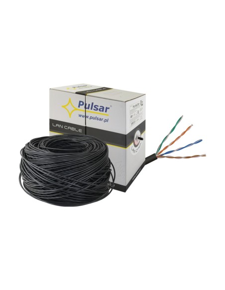 PULSAR PU-NC301 - Skrętka komputerowa U/UTP, cat 5e, 24AWG, Cu, Fca, 305m (zewnętrzna)