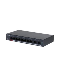 DAHUA CS4010-8ET-110 - Switch 10 portowy, zarządzalny z chmury, 8x port PoE 100Mbps, 2x uplink 1000Mpbs