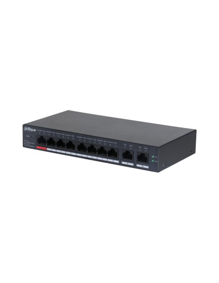 DAHUA CS4010-8ET-110 - Switch 10 portowy, zarządzalny z chmury, 8x port PoE 100Mbps, 2x uplink 1000Mpbs