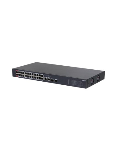 DAHUA CS4226-24ET-240 - Switch 26-portowy, zarządzalny z chmury, 24x port PoE 100Mbps, 2x combo port 1000 Mbps