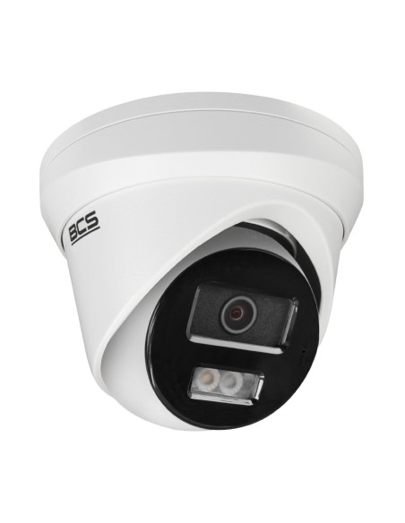 BCS-V-EIP16FSR3L3(2) - Kamera IP kopułowa, NightColor, 6MP, 2.8mm, IR, białe światło, zew. IP67