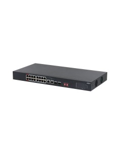 DAHUA S3218-16ET-135 - Switch 18-portowy, 16x PoE 100Mbps, 2x porty combo 1Gbps