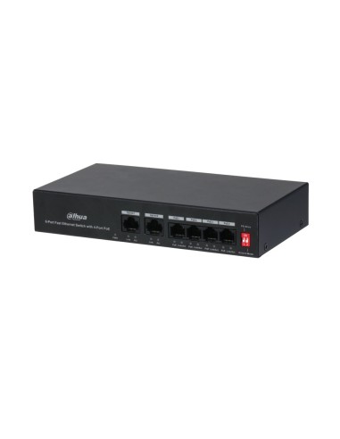 DAHUA PFS3006-4ET-36 - Switch PoE 6-portowy, 4x PoE, 2x uplink PoE watchdog