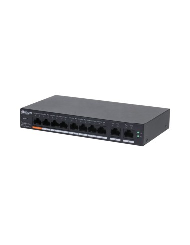 DAHUA CS4010-8ET-60 - Switch 10-portowy zarządzalny z chmury, 1x port Hi-PoE, 7x port PoE, 2x RJ-45 1000Mbps