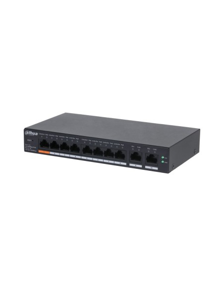 DAHUA CS4010-8ET-60 - Switch 10-portowy zarządzalny z chmury, 1x port Hi-PoE, 7x port PoE, 2x RJ-45 1000Mbps