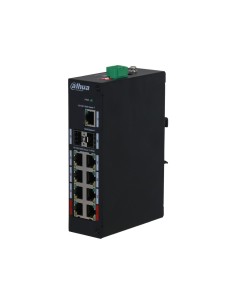 DAHUA PFS3211-8GT-120-V2 - 8-portowy switch PoE, Port 1-8: 8 × RJ-45 10/100/1000 Mbps (PoE) Port 9-10: 2 × SFP 1000 Mbps (uplink