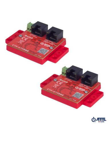 ATTE ETH-ETH500-SET - Ekstender zasięgu LAN+PoE zasięg do 800m