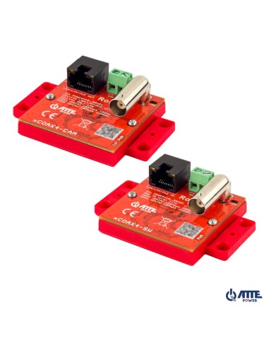 ATTE xCOAX4-SET - Zestaw aktywnych konwerterów do transmisji Ethernet oraz PoE po koncentryku 10/100Mbps