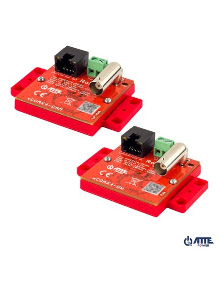 ATTE xCOAX4-SET - Zestaw aktywnych konwerterów do transmisji Ethernet oraz PoE po koncentryku 10/100Mbps