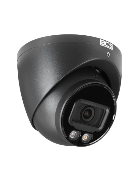 BCS-L-EIP15FCR3L3-Ai1-G - Kamera IP kopułowa, 5MP, 2.8mm, IR+białe światło, kolor grafitowy