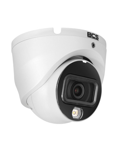 BCS-L-EIP18FCR3L3 - Kamera IP kopułowa, 8MP, 2.8mm, IR, białe światło, zew. IP67