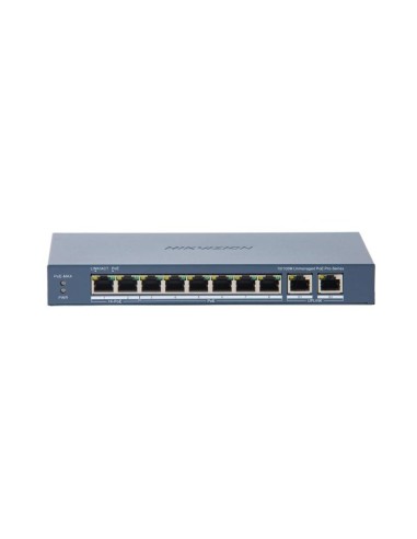 HIKVISION DS-3E0310HP-E(C) - Switch PoE 10-portowy, 2x port HiPoE 90W, 6x port PoE 30W, 2x port RJ-45 Gigabit