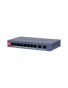DAHUA CS4010-8ET2GT-60 - Switch 10-portowy, zarządzanie z chmury, 8x PoE 100Mbps, 2x RJ-45 1Gbps