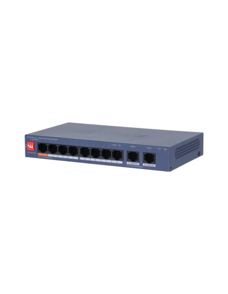 DAHUA CS4010-8ET2GT-60 - Switch 10-portowy, zarządzanie z chmury, 8x PoE 100Mbps, 2x RJ-45 1Gbps