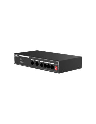 DAHUA SF1006LP - Switch PoE 6-portowy, niezarządzalny, 4xPoE 100Mbps, 2x RJ-45 100Mbps