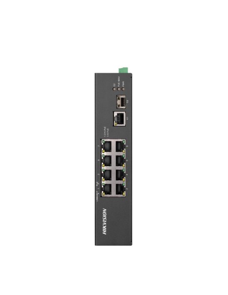 HIKVISION DS-3T0310HP-E/HS - Switch PoE 8-portowy,  6x PoE, 2x Hi-PoE, 1x RJ45, 1x SFP