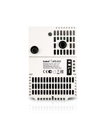 SATEL APS-612 - Zasilacz buforowy, impulsowy 12 V DC / 3 A + 3 A do ekspanderów (obudowa plastikowa - modułowa, GRADE 3)