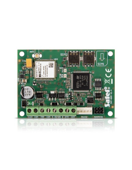 SATEL INT-GSM - Moduł komunikacyjny GPRS do central INTEGRA (w komplecie antena ANT-GSM-I, bez obudowy)