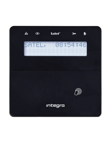 SATEL INT-KLFR-B - Manipulator LCD z czytnikiem zbliżeniowym (typ obudowy F, czarny, GRADE 3)