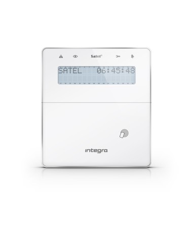 SATEL INT-KWRL2-W - Bezprzewodowy manipulator LCD z czytnikiem zbliżeniowym (typ obudowy F, biały)