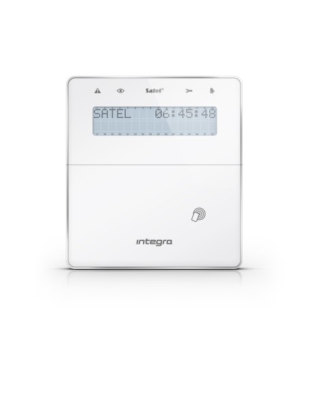 SATEL INT-KWRL2-W - Bezprzewodowy manipulator LCD z czytnikiem zbliżeniowym (typ obudowy F, biały)