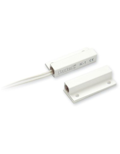 SATEL K-1 2E - Kontaktron boczny z 2 rezystorami 1,1kOhm w konfiguracji 2EOL/NC (biały)