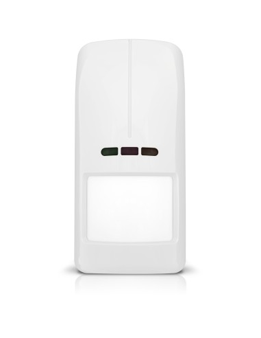 SATEL OPAL Plus - Cyfrowa dualna czujka ruchu, zewnętrzna (kolor biały, wbudowany czujnik zmierzchu, regulacja czułości za pomoc