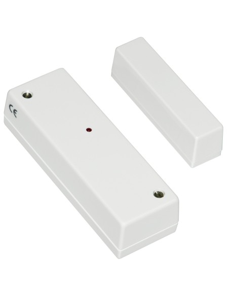 ALARMTECH CD 400-R - Detektor uderzeń z kontaktem magnetycznym, obudowa plastikowa, biała