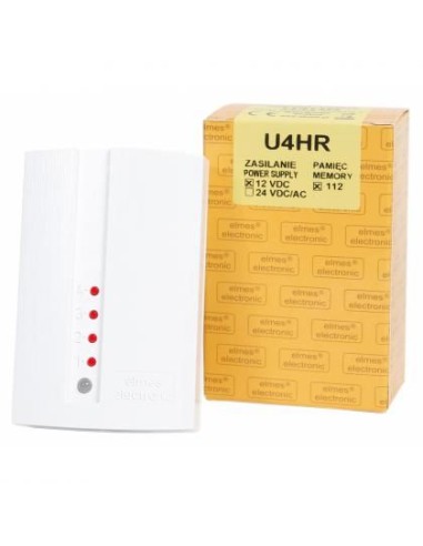 ELMES U4HR - Odbiornik zasilanie 12V - pamięć, 112 pilotów, 4 kanały