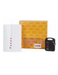 ELMES U4HS - Zestaw zdalnego sterowania, zasilanie 12V, superheterodyna, pamięć 112 pilotów, 1 pilot brelok, zasięg 100 m