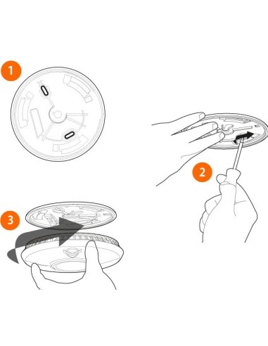 FireAngel HT-630-EUT - Czujnik ciepła THERMISTEK z wbudowaną baterią litową, komunikacja poprzez dodatkowy moduł: Wi-Safe2, Z-Wa