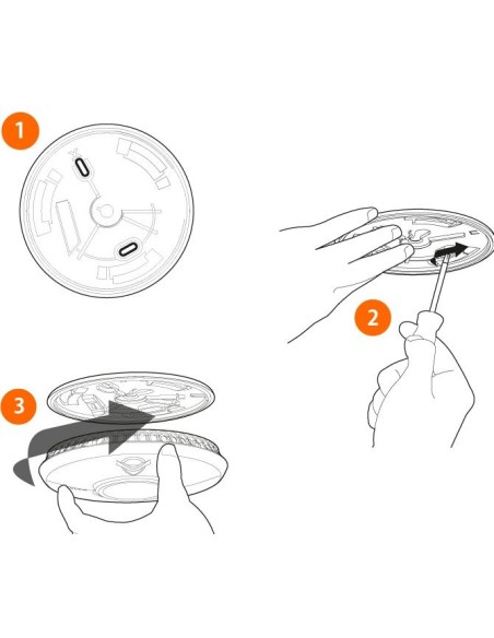 FireAngel HT-630-EUT - Czujnik ciepła THERMISTEK z wbudowaną baterią litową, komunikacja poprzez dodatkowy moduł: Wi-Safe2, Z-Wa