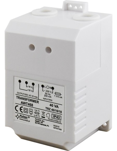 PULSAR AWT468 - Transformator TRZ 40/16/18, IP43