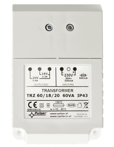 PULSAR AWT682 - Transformator TRZ 60/18/20, IP43