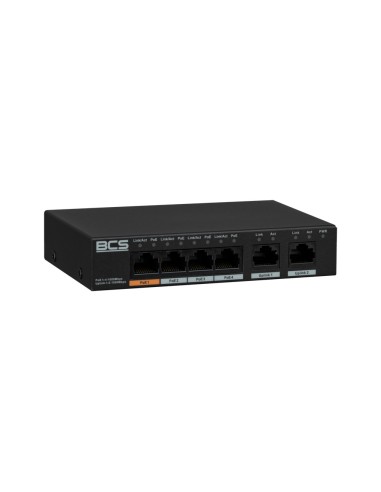 BCS-L-SP04G02G(2) - Switch 6 portowy Gigabit (PoE)