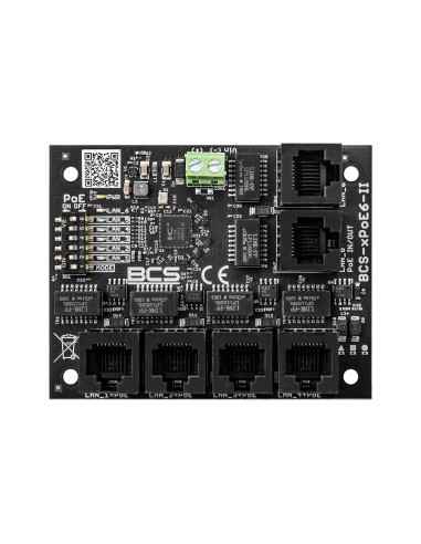 BCS-xPoE6-II - Switch 6 portowy (PoE)