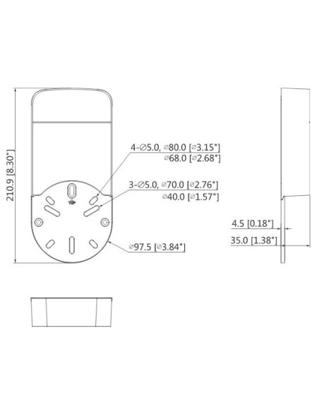 DAHUA PFA12A - Puszka montażowa, wykonana z plastiku