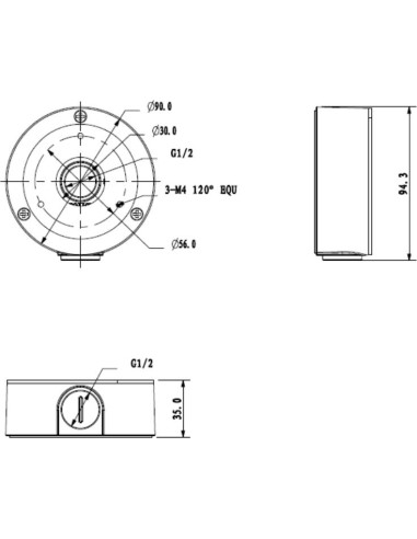 DAHUA PFA134 - Wodoodporna puszka montażowa