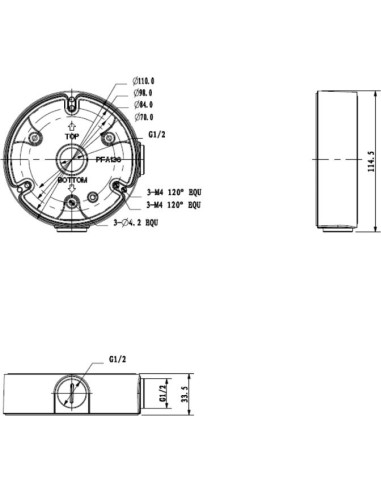 DAHUA PFA136 - Wodoodporna puszka montażowa