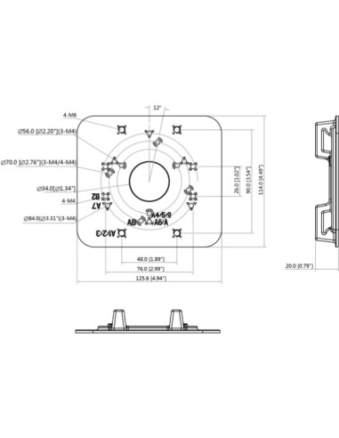 DAHUA PFA152-E - Adapter słupowy