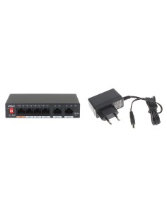 DAHUA PFS3006-4GT-60-V2 - Switch 6 portowy gigabitowy, 4x PoE, niezarządzalny 2